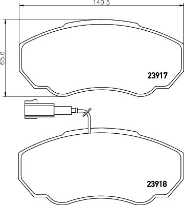 Cobreq N-573 - Тормозные колодки, дисковые, комплект autosila-amz.com