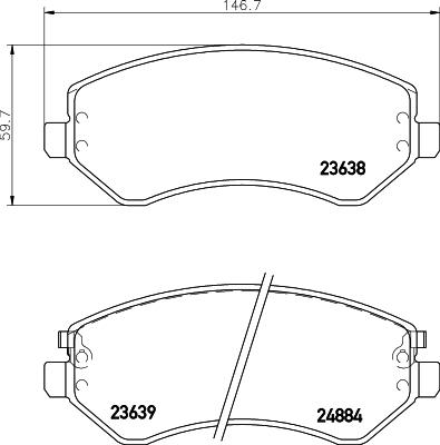 Cobreq N-1441 - Тормозные колодки, дисковые, комплект autosila-amz.com