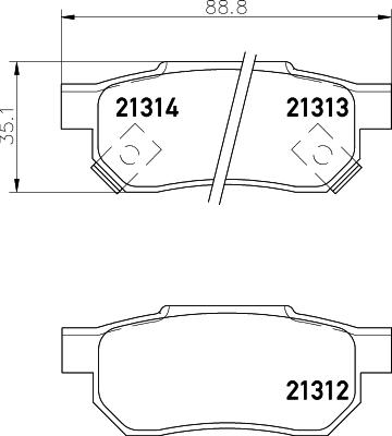 Cobreq N-1458 - Тормозные колодки, дисковые, комплект autosila-amz.com