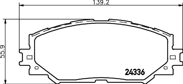 Cobreq N-1468 - Тормозные колодки, дисковые, комплект autosila-amz.com