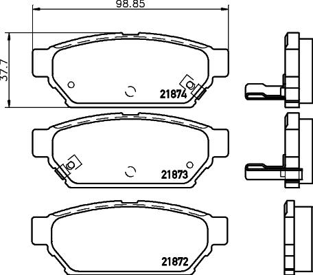 Cobreq N-1488 - Тормозные колодки, дисковые, комплект autosila-amz.com