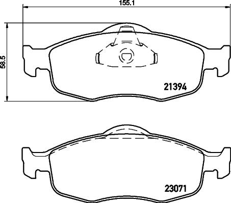 Cobreq N-147 - Тормозные колодки, дисковые, комплект autosila-amz.com