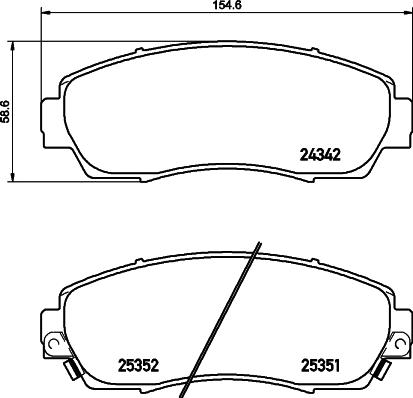 Cobreq N-1077 - Тормозные колодки, дисковые, комплект autosila-amz.com