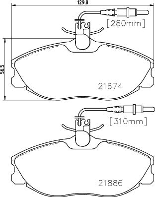 Cobreq N-1167 - Тормозные колодки, дисковые, комплект autosila-amz.com