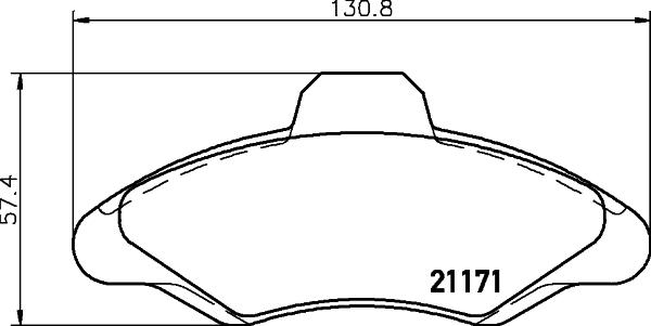 Cobreq N-130 - Тормозные колодки, дисковые, комплект autosila-amz.com