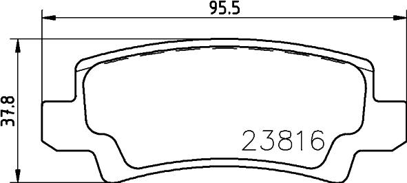 Cobreq N-1334 - Тормозные колодки, дисковые, комплект autosila-amz.com