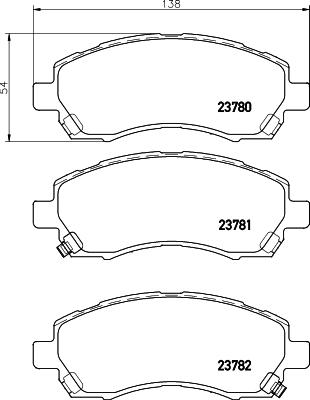 Cobreq N-1336 - Тормозные колодки, дисковые, комплект autosila-amz.com