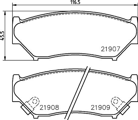 Valeo 597300 - Тормозные колодки, дисковые, комплект autosila-amz.com