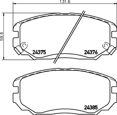 Cobreq N-1253 - Тормозные колодки, дисковые, комплект autosila-amz.com