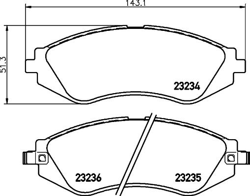 Cobreq N-1223 - Тормозные колодки, дисковые, комплект autosila-amz.com