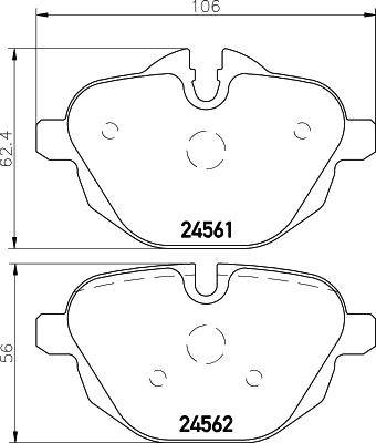 Cobreq N-1730 - Тормозные колодки, дисковые, комплект autosila-amz.com