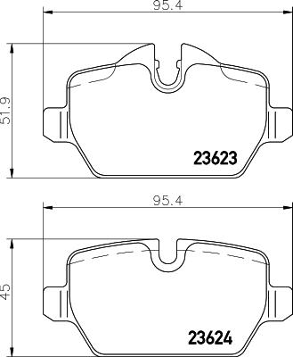 Cobreq N-1726 - Тормозные колодки, дисковые, комплект autosila-amz.com