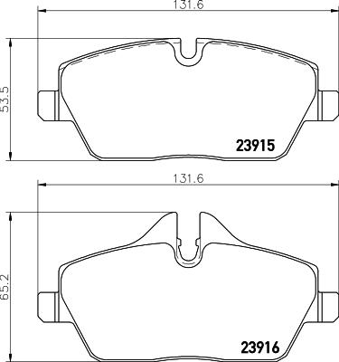 Cobreq N-1722 - Тормозные колодки, дисковые, комплект autosila-amz.com