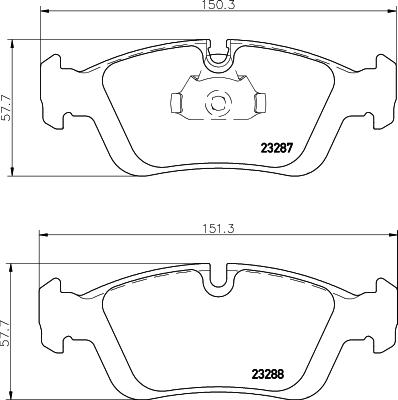 Cobreq N-859 - Тормозные колодки, дисковые, комплект autosila-amz.com