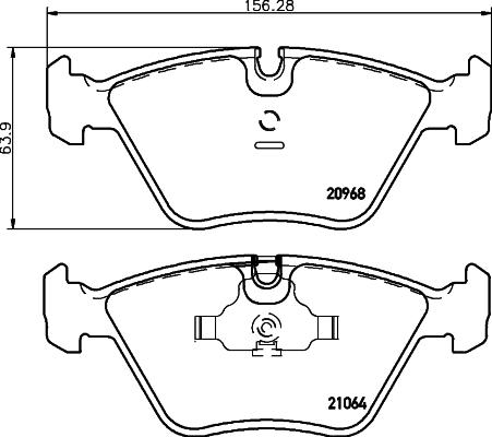 Cobreq N-863 - Тормозные колодки, дисковые, комплект autosila-amz.com