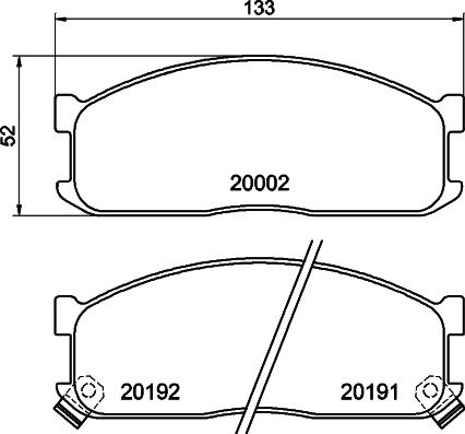 Cobreq N-886 - Тормозные колодки, дисковые, комплект autosila-amz.com