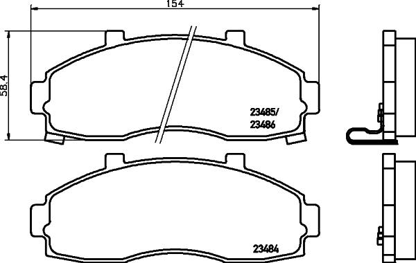 Cobreq N-829 - Тормозные колодки, дисковые, комплект autosila-amz.com