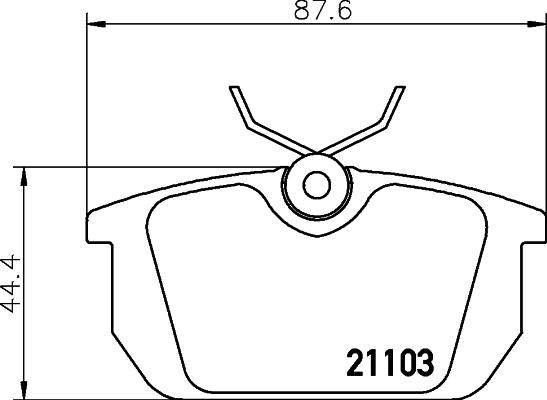 Cobreq N-824 - Тормозные колодки, дисковые, комплект autosila-amz.com