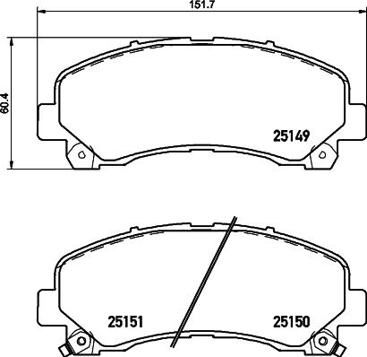 Cobreq N-390 - Тормозные колодки, дисковые, комплект autosila-amz.com