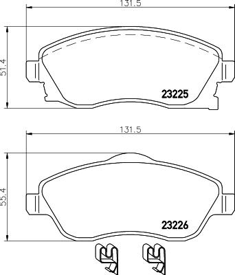 Cobreq N-360 - Тормозные колодки, дисковые, комплект autosila-amz.com