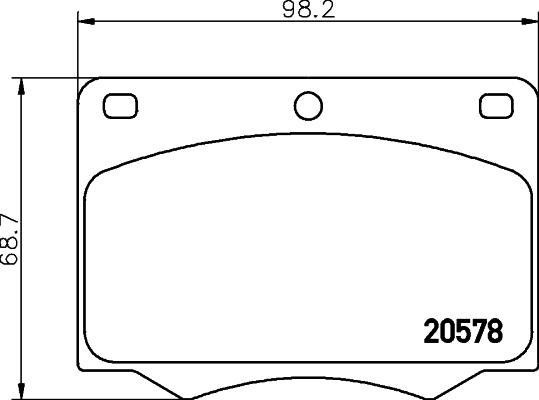 Cobreq N-303 - Тормозные колодки, дисковые, комплект autosila-amz.com