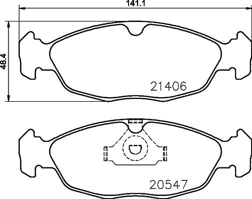 Cobreq N-324 - Тормозные колодки, дисковые, комплект autosila-amz.com