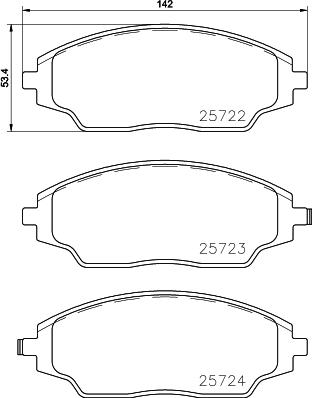 Cobreq N-378 - Тормозные колодки, дисковые, комплект autosila-amz.com