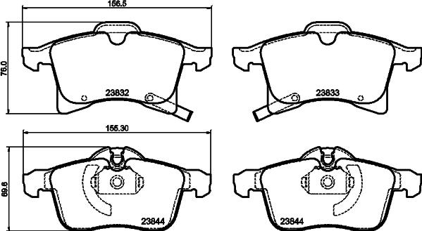 Cobreq N-373 - Тормозные колодки, дисковые, комплект autosila-amz.com