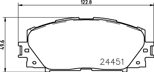 Cobreq N-2048 - Тормозные колодки, дисковые, комплект autosila-amz.com