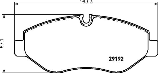 Cobreq N-2055 - Тормозные колодки, дисковые, комплект autosila-amz.com