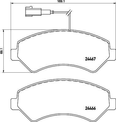 Cobreq N-2066P - Тормозные колодки, дисковые, комплект autosila-amz.com