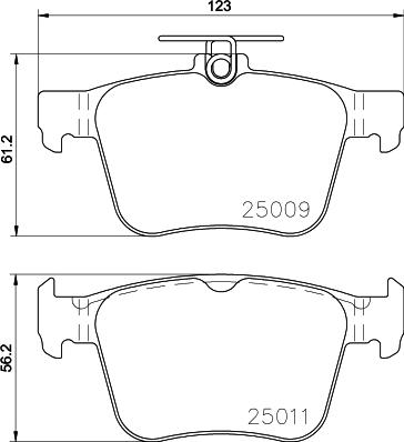 Cobreq N-2000 - Тормозные колодки, дисковые, комплект autosila-amz.com