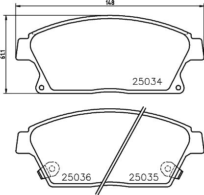 Cobreq N-2012 - Тормозные колодки, дисковые, комплект autosila-amz.com