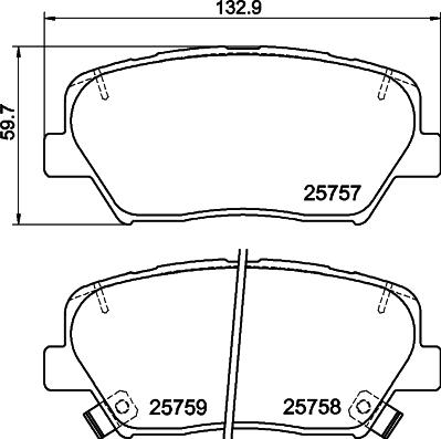 Cobreq N-2169 - Тормозные колодки, дисковые, комплект autosila-amz.com