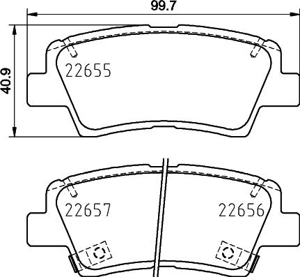 Cobreq N-2108 - Тормозные колодки, дисковые, комплект autosila-amz.com