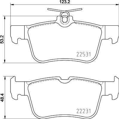 Cobreq N-2115 - Тормозные колодки, дисковые, комплект autosila-amz.com