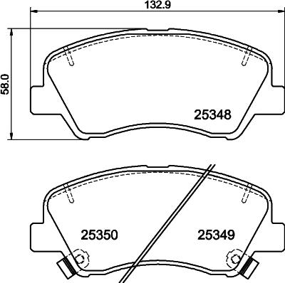 Cobreq N-2120 - Тормозные колодки, дисковые, комплект autosila-amz.com