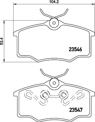 Cobreq N-239 - Тормозные колодки, дисковые, комплект autosila-amz.com