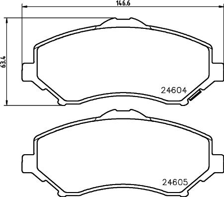 Cobreq N-735 - Тормозные колодки, дисковые, комплект autosila-amz.com