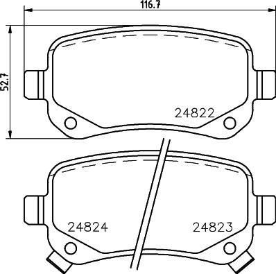 Cobreq N-737 - Тормозные колодки, дисковые, комплект autosila-amz.com