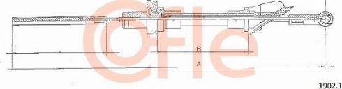 Cofle 92.1902.1 - Трос, управление сцеплением autosila-amz.com