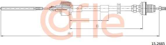 Cofle 92.15.2685 - Трос, управление сцеплением autosila-amz.com