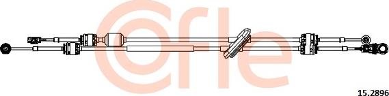 Cofle 92.15.2896 - Трос, наконечник, ступенчатая коробка передач autosila-amz.com