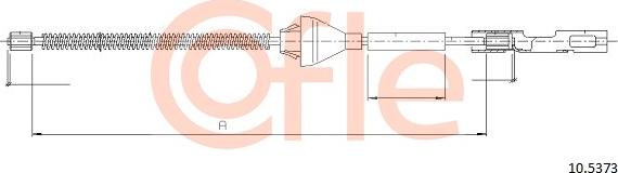 Cofle 92.10.5373 - Тросик, cтояночный тормоз autosila-amz.com