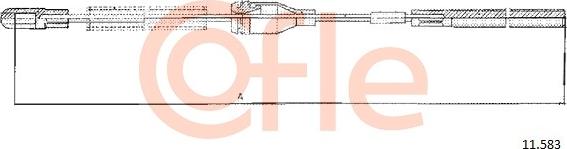 Cofle 92.11.583 - Тросик, cтояночный тормоз autosila-amz.com