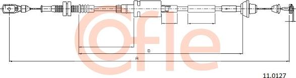 Cofle 92.11.0127 - Тросик газа autosila-amz.com