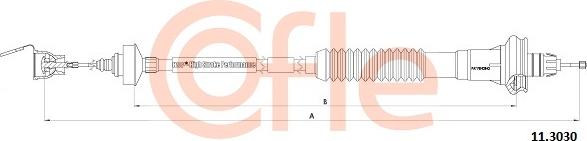 Cofle 92.11.3030 - Трос, управление сцеплением autosila-amz.com