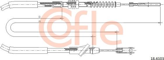 Cofle 92.18.6103 - Трос, управление сцеплением autosila-amz.com