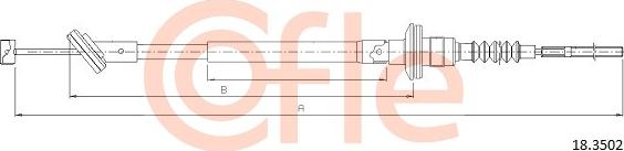 Cofle 92.18.3502 - Трос, управление сцеплением autosila-amz.com