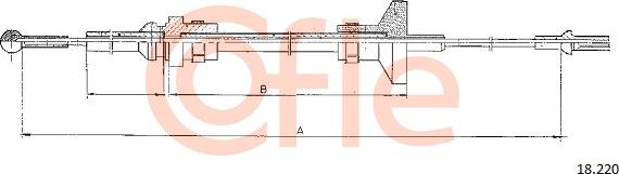 Cofle 92.18.220 - Трос, управление сцеплением autosila-amz.com